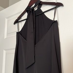 Black halter dress